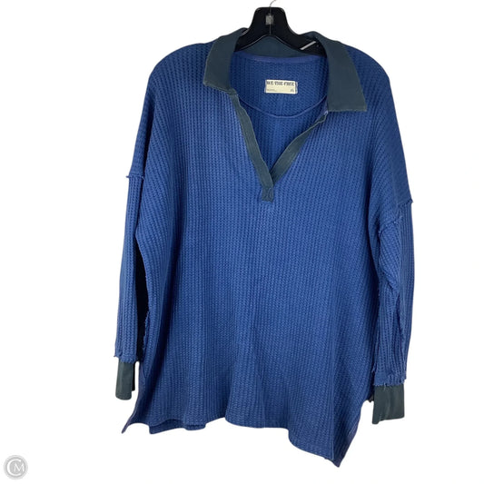 Top Long Sleeve By We The Free In Blue, Size: Xs