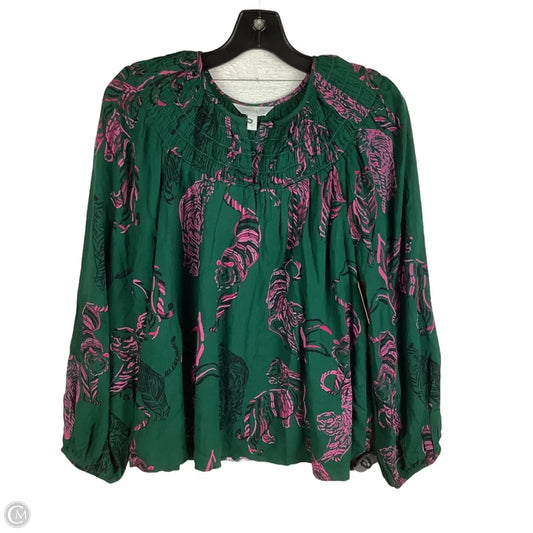 Top Long Sleeve By Crown And Ivy In Green, Size: S