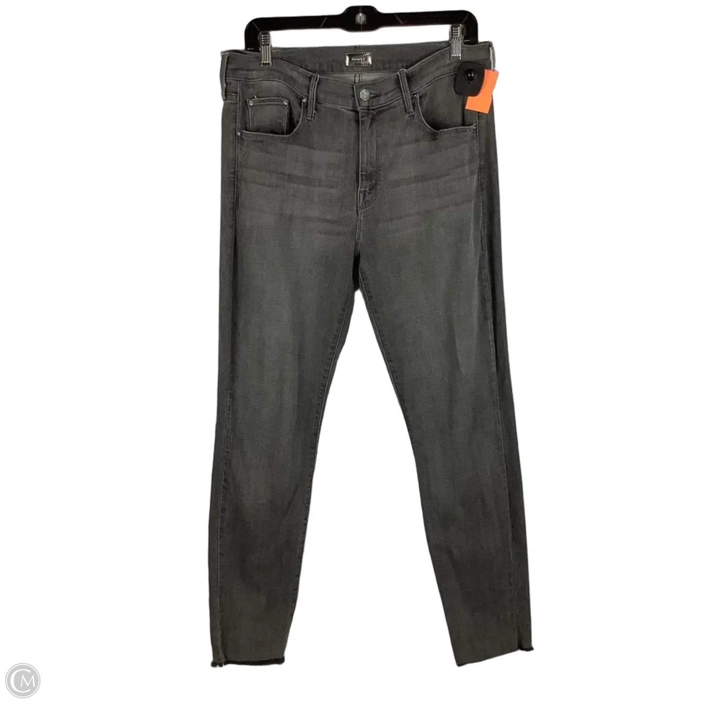 Jeans Skinny By Mother In Grey, Size: 12 (32)