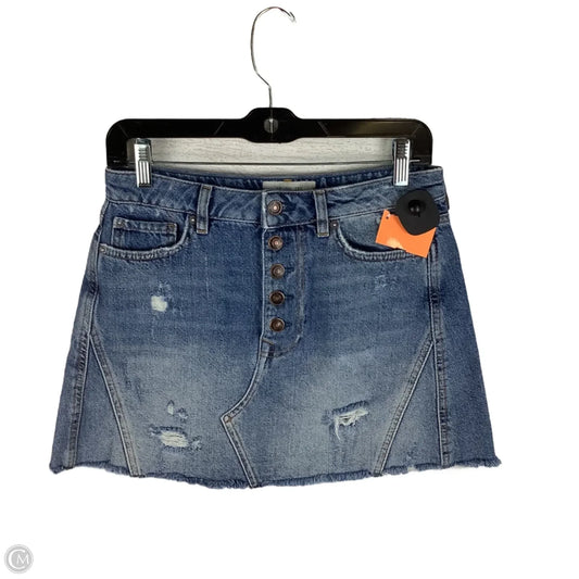 Skirt Midi By We The Free In Blue Denim, Size: 6(27)