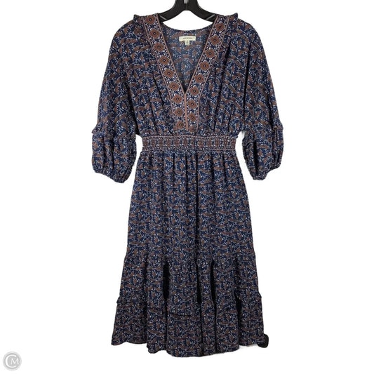 Dress Casual Midi By Max Studio In Blue, Size: S