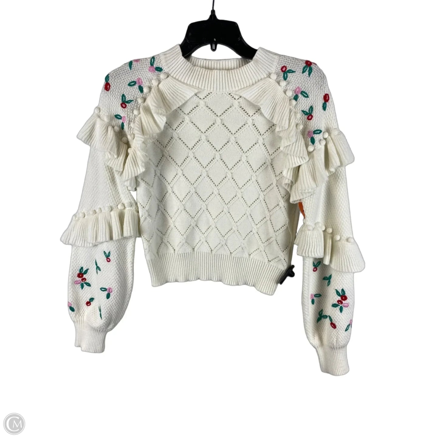 Sweater By Glamorous In White, Size: 6