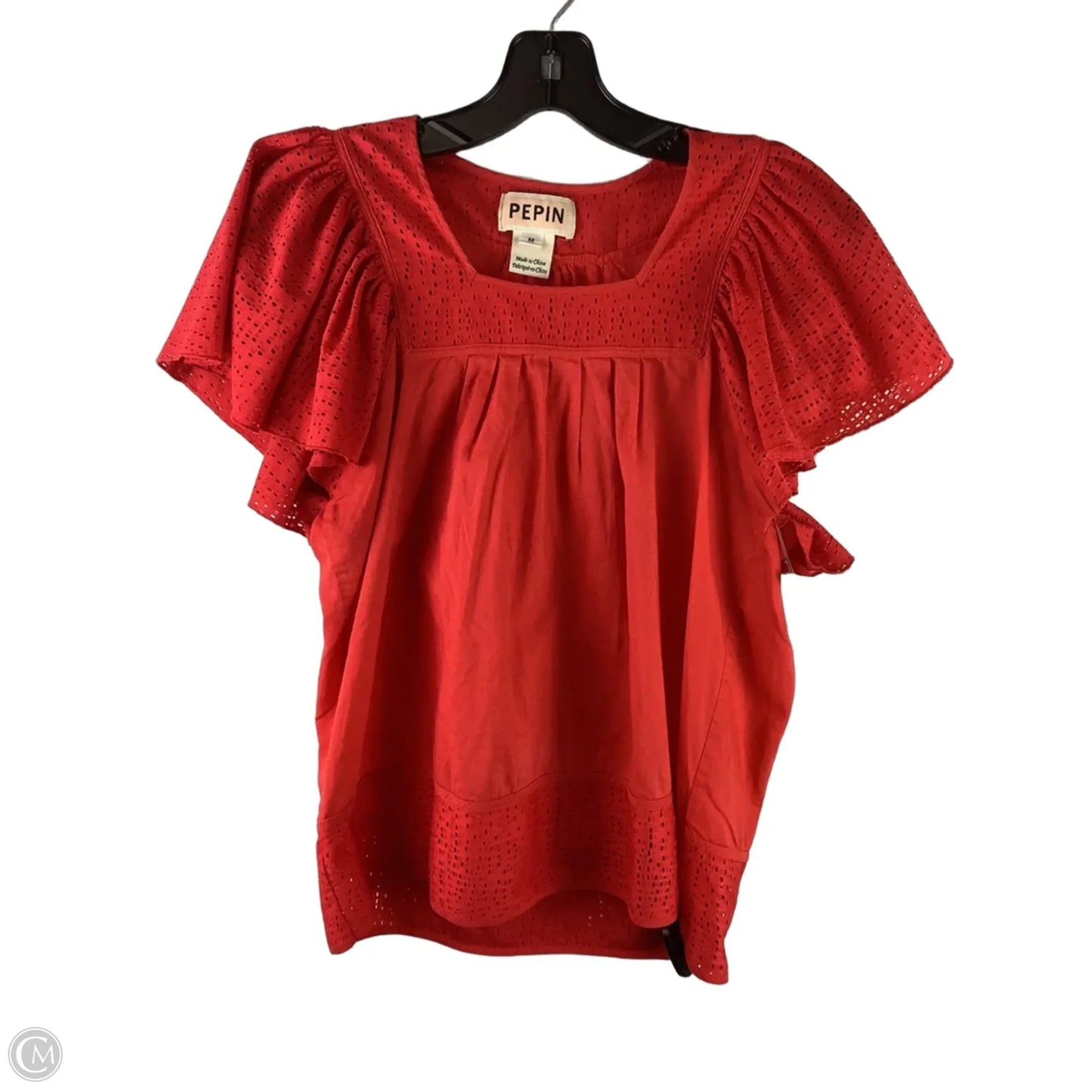Top Short Sleeve By Clothes Mentor In Red, Size: M