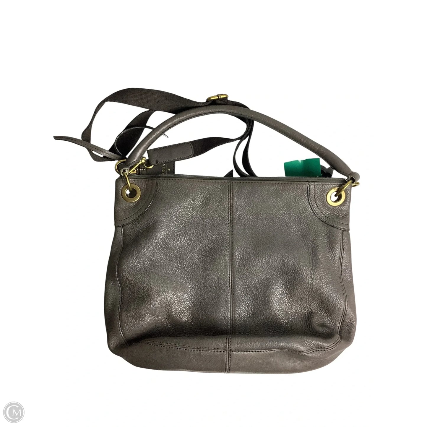 Handbag Leather By Fossil, Size: Large