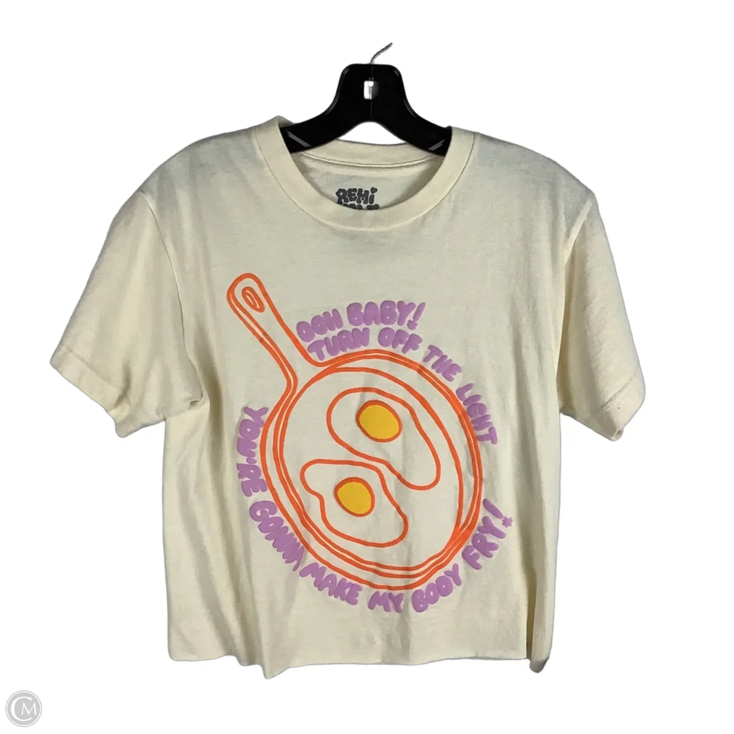 Top Short Sleeve Basic By Clothes Mentor In Yellow, Size: S