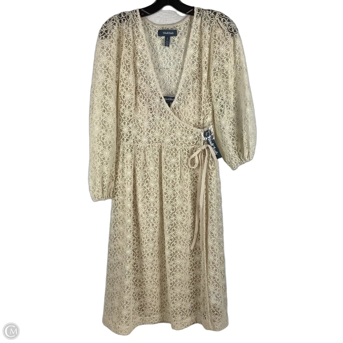 Dress Casual Midi By Modcloth In Cream, Size: S