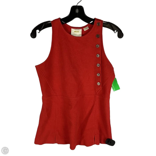 Top Sleeveless By Maeve In Red, Size: S