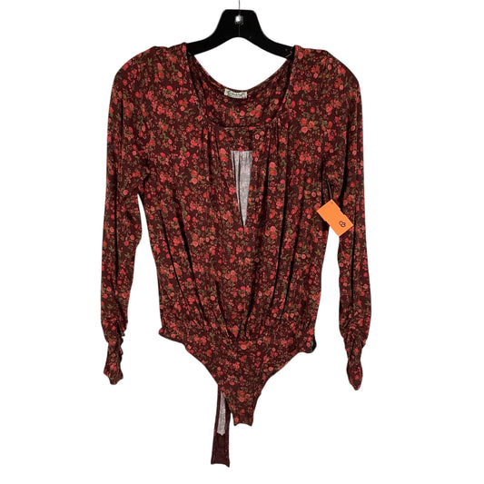 Bodysuit By Free People In Floral Print, Size: Xs