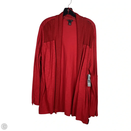 Cardigan By New Directions In Red, Size: 1x