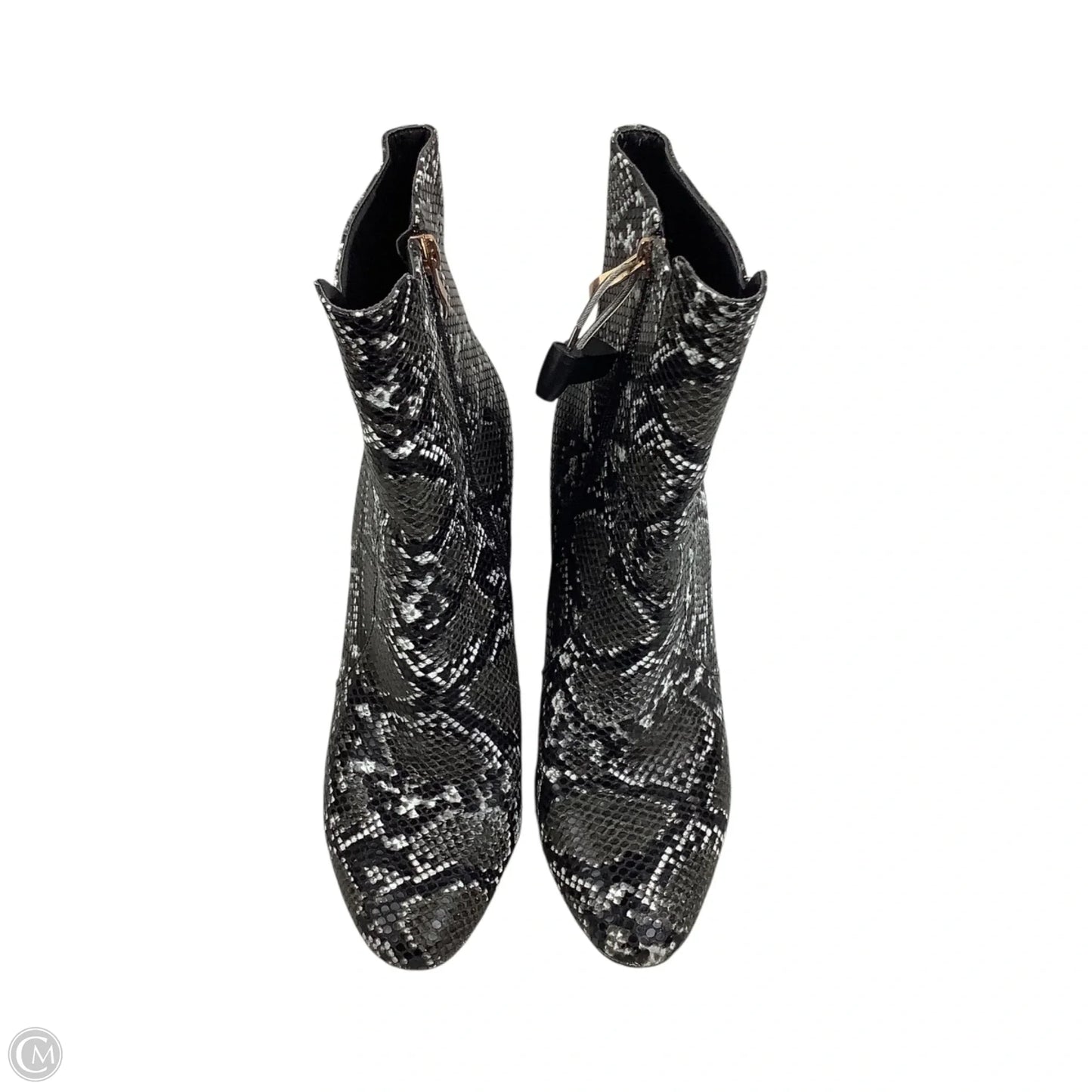 Boots Ankle Heels By Clothes Mentor In Snakeskin Print, Size: 7
