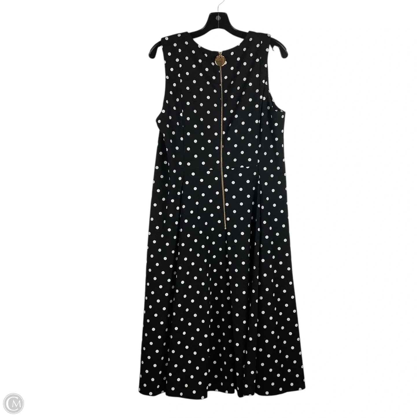 Dress Work By Calvin Klein In Polkadot Pattern, Size: 16