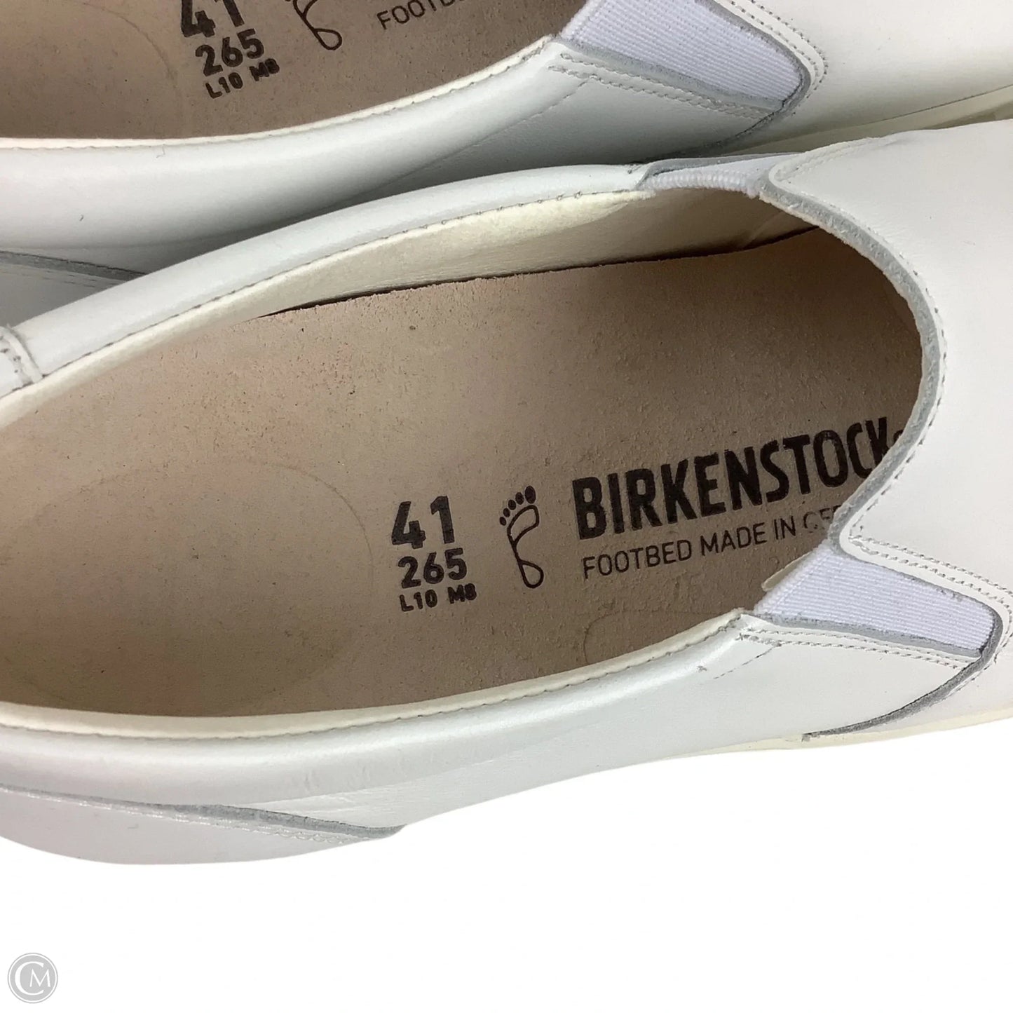 Shoes Flats By Birkenstock In White, Size: 10 (41)