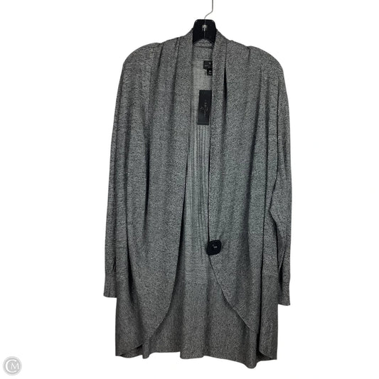 Sweater Cardigan By Worthington In Grey, Size: 0x