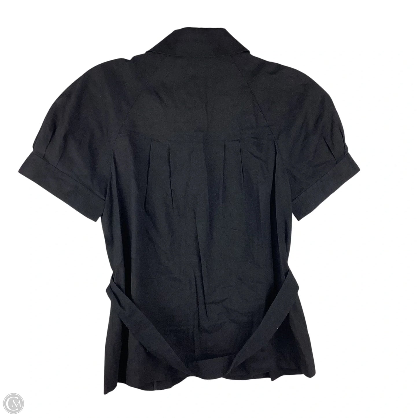 Top Short Sleeve By Theory In Black, Size: 4