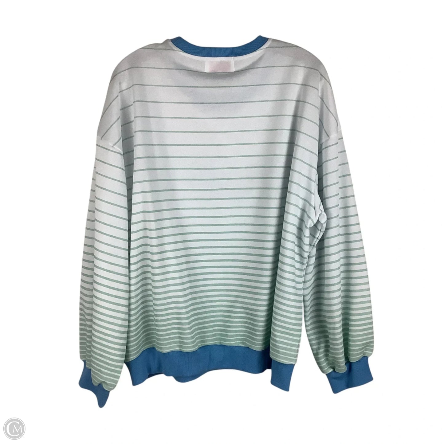 Sweatshirt Crewneck By Simply Southern In Striped Pattern, Size: L