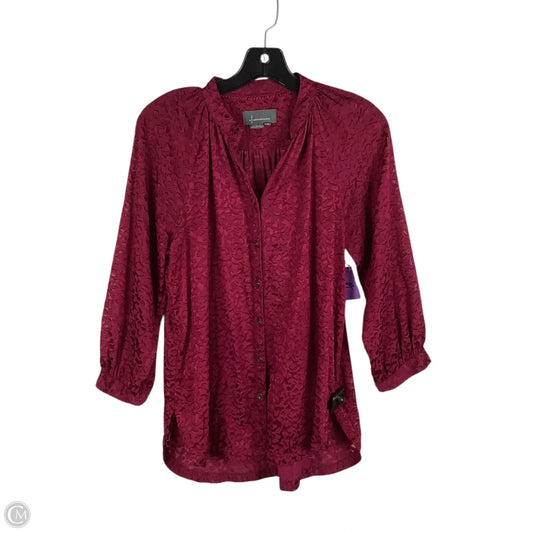 Top Long Sleeve By Anthropologie In Purple, Size: Xs