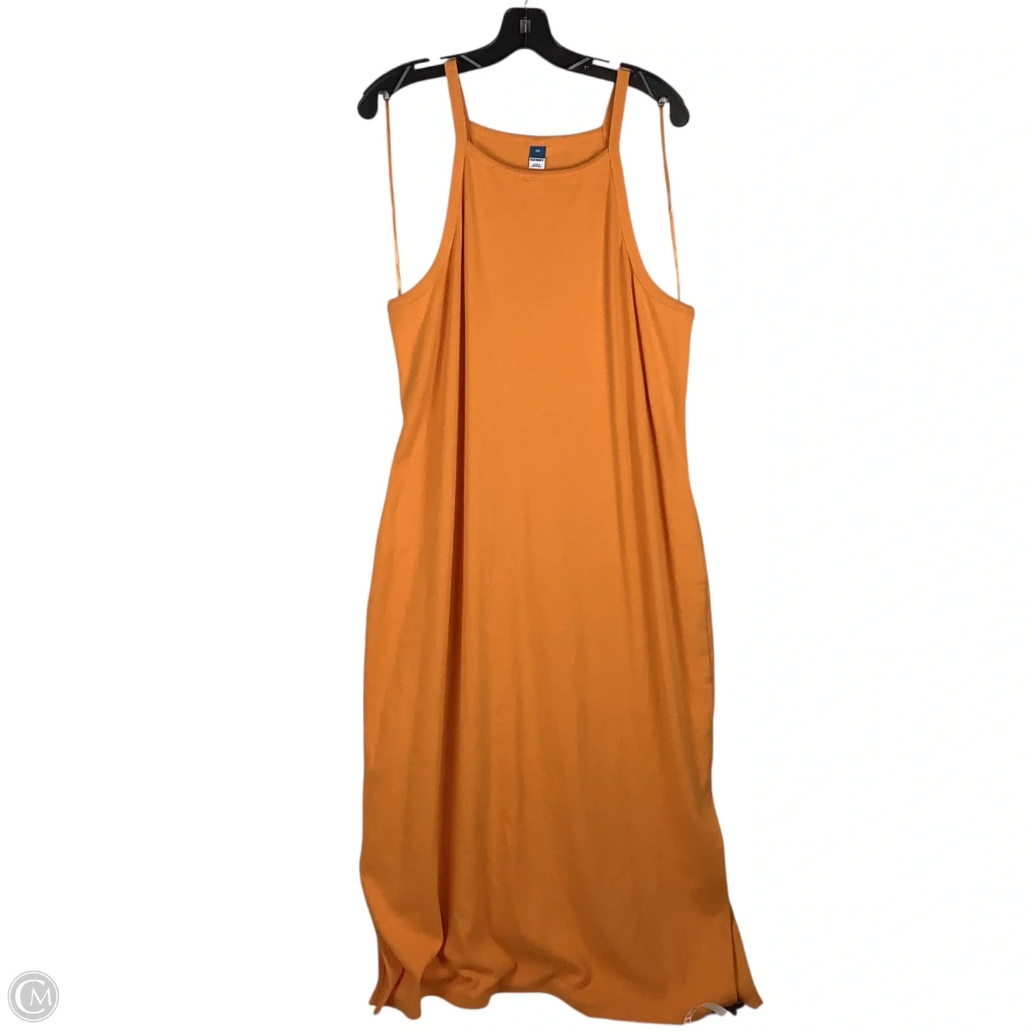 Dress Casual Midi By Old Navy In Orange, Size: 2x