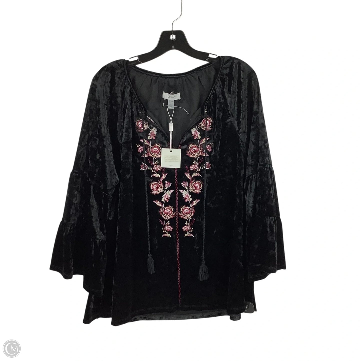 Top Long Sleeve By Cupio In Black, Size: Xl
