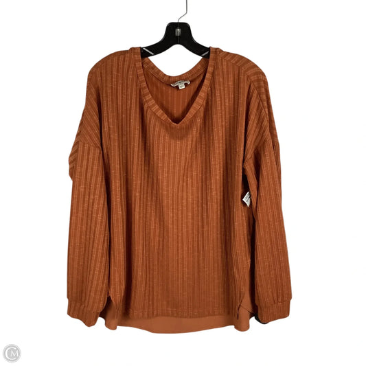 Top Long Sleeve By Umgee In Orange, Size: L