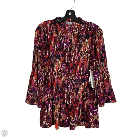 Top Long Sleeve By Clothes Mentor In Purple, Size: L