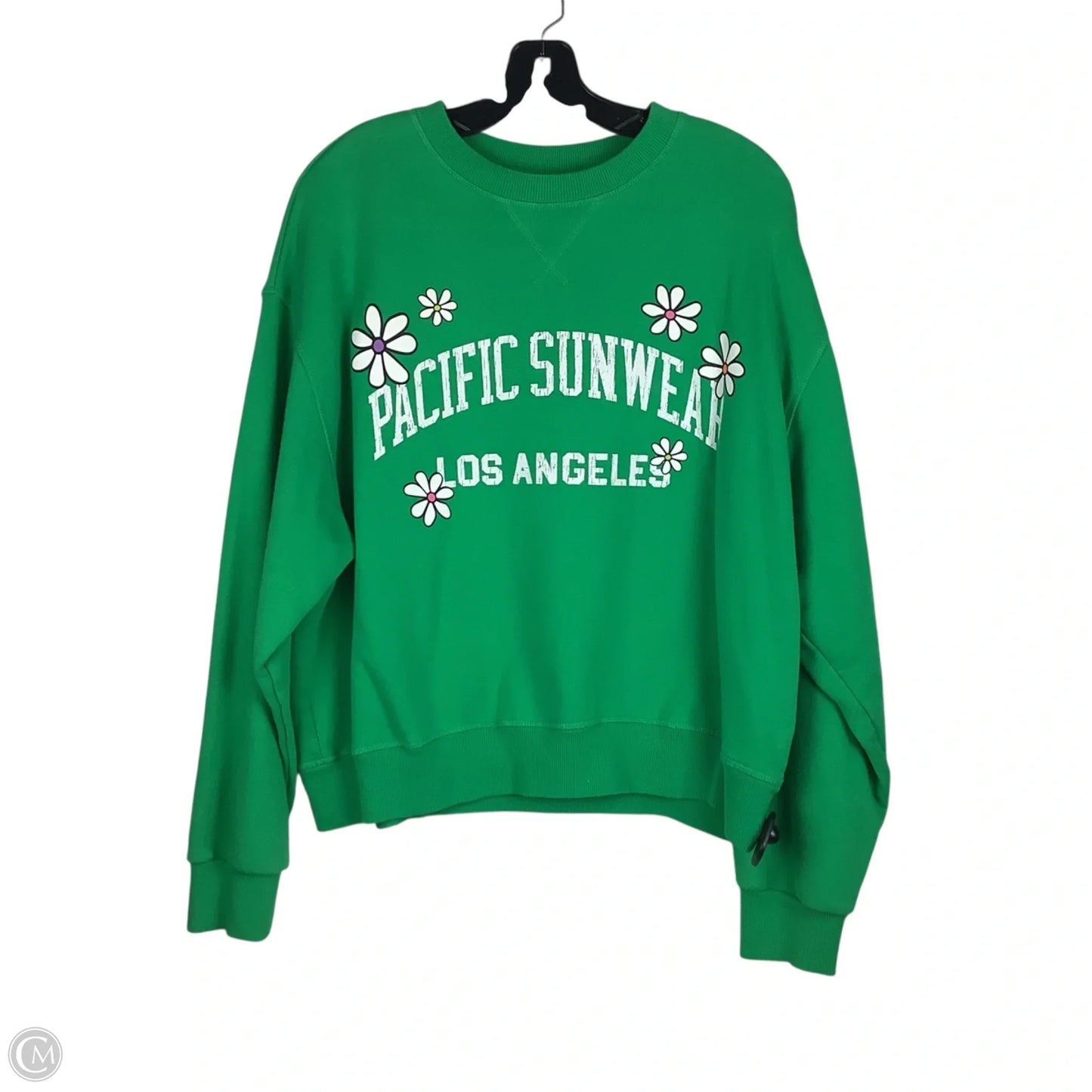Sweatshirt Crewneck By Pacsun In Green, Size: S