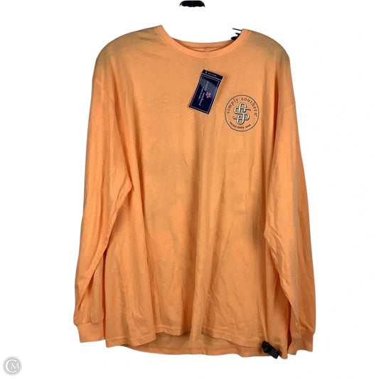Top Long Sleeve By Simply Southern In Orange, Size: L