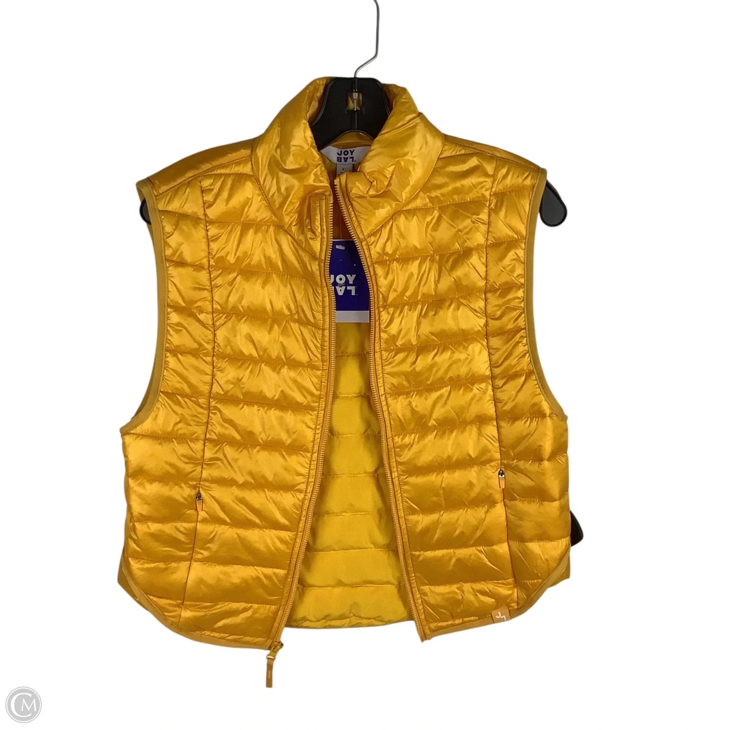 Vest Puffer & Quilted By Joy Lab In Yellow, Size: Xs