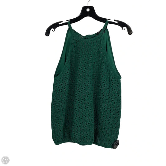 Top Sleeveless By Boston Proper In Green, Size: M