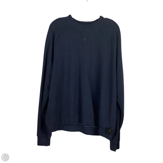 Sweatshirt Crewneck By Clothes Mentor In Navy, Size: Xl