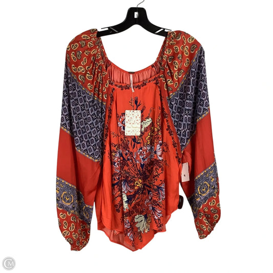 Top Long Sleeve By Free People In Red, Size: Xs