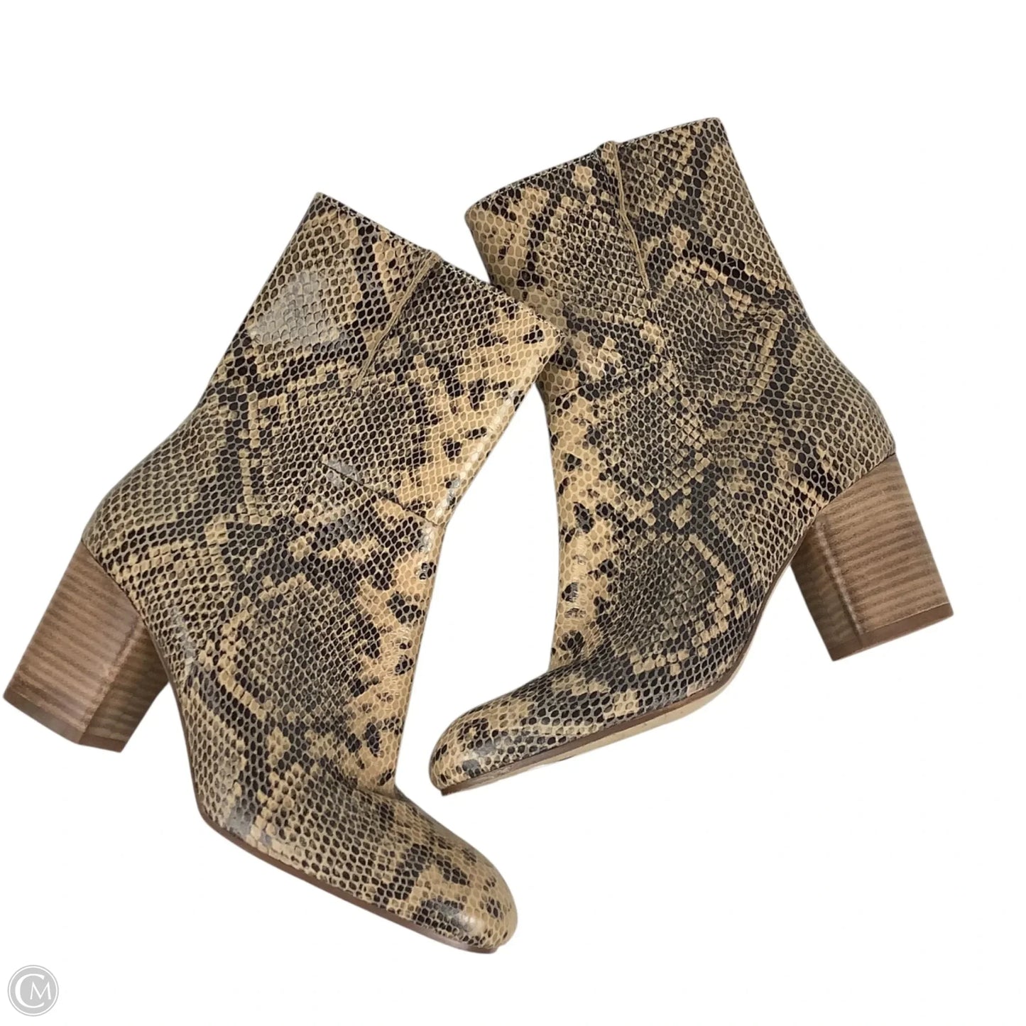 Boots Ankle Heels By Seychelles In Snakeskin Print, Size: 8