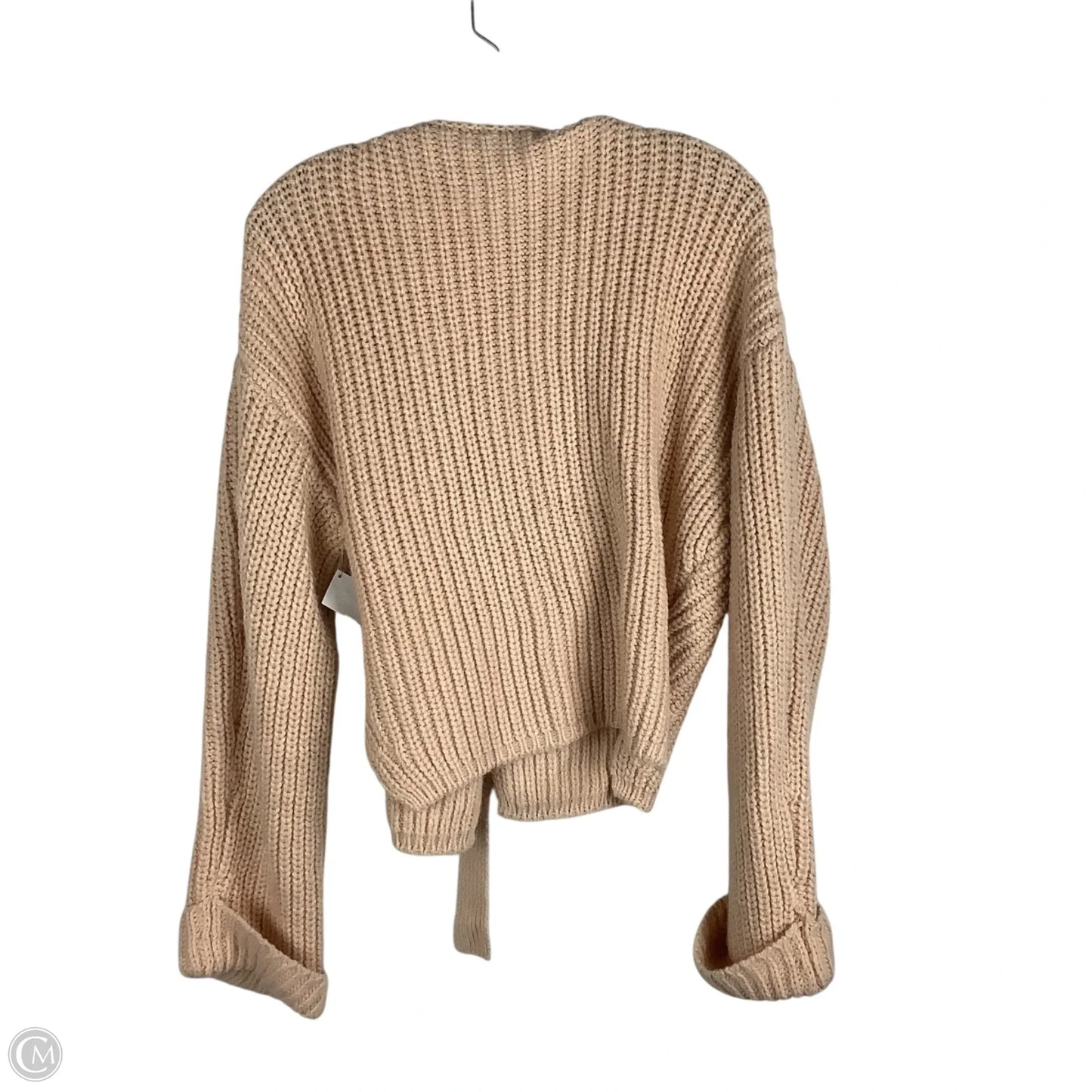 Sweater Cardigan By Zara In Peach, Size: S