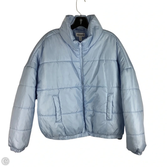 Jacket Puffer & Quilted By Abound In Blue, Size: XL