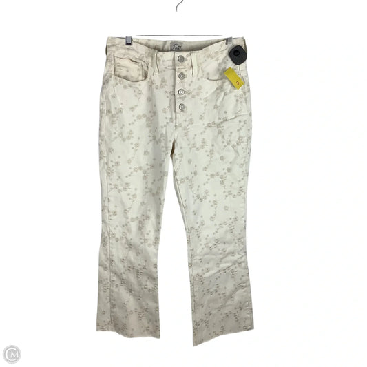Jeans Straight By J. Crew In Cream Denim, Size: 6 (28)