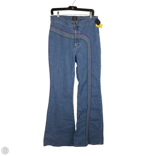 Jeans Wide Leg By Lee In Blue Denim, Size: 8 (30)