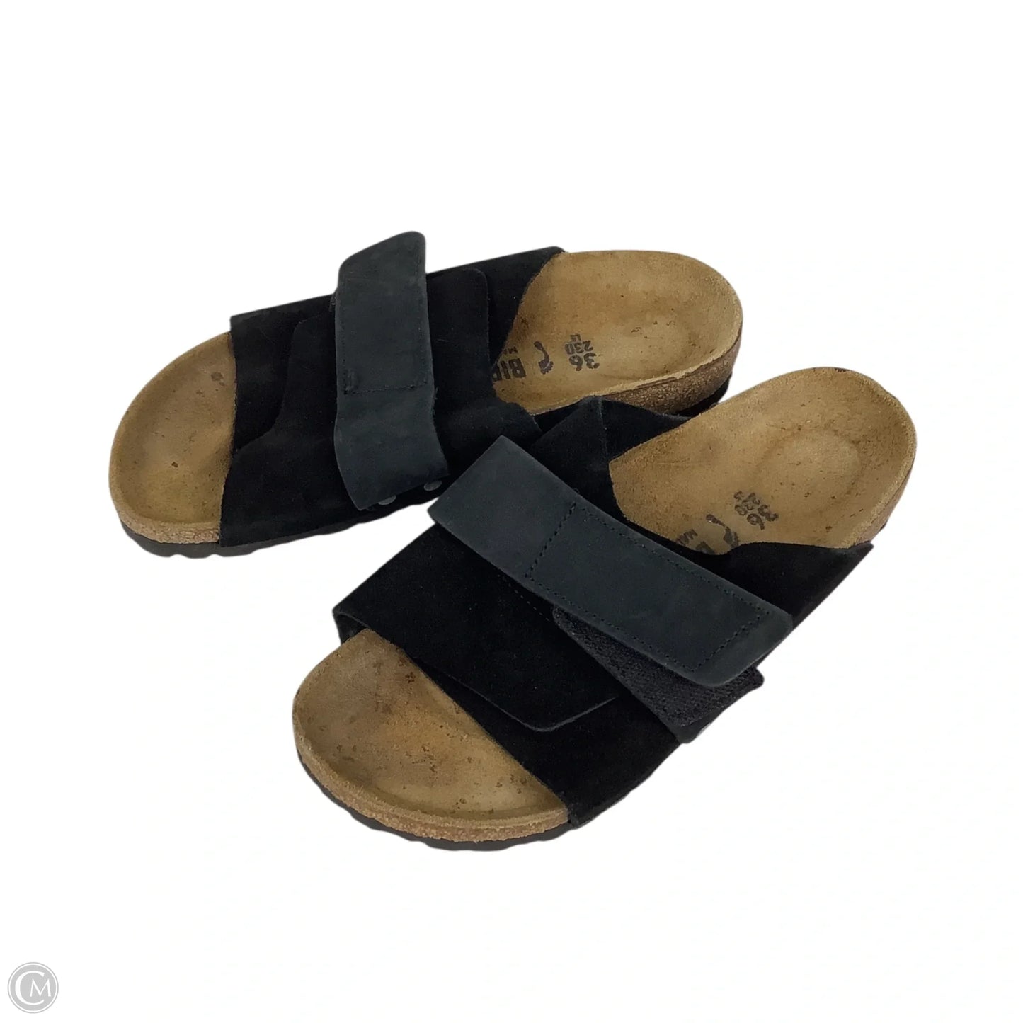 Sandals Flats By Birkenstock In Black, Size: 5 (36)
