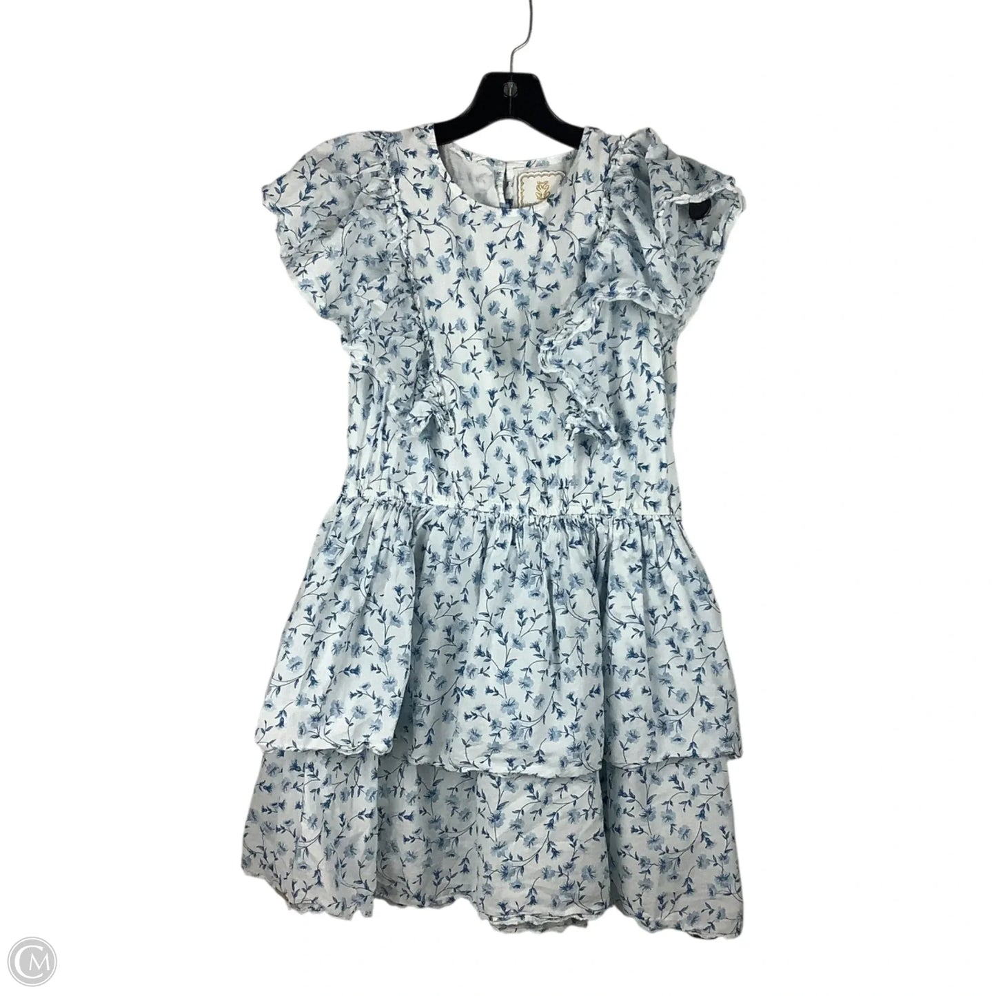 Dress Party Short By Simply Southern In Blue & White, Size: M