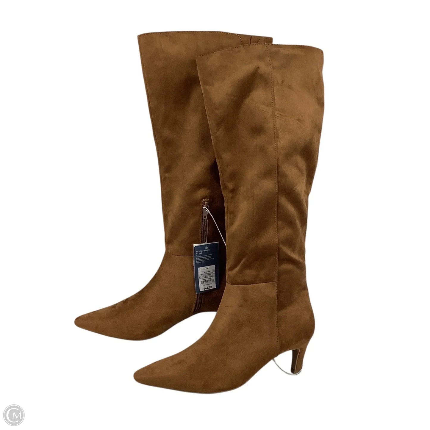 Boots Mid-calf Heels By Universal Thread In Brown, Size: 10