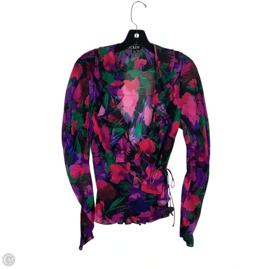 Top Long Sleeve By J. Crew In Purple, Size: 8