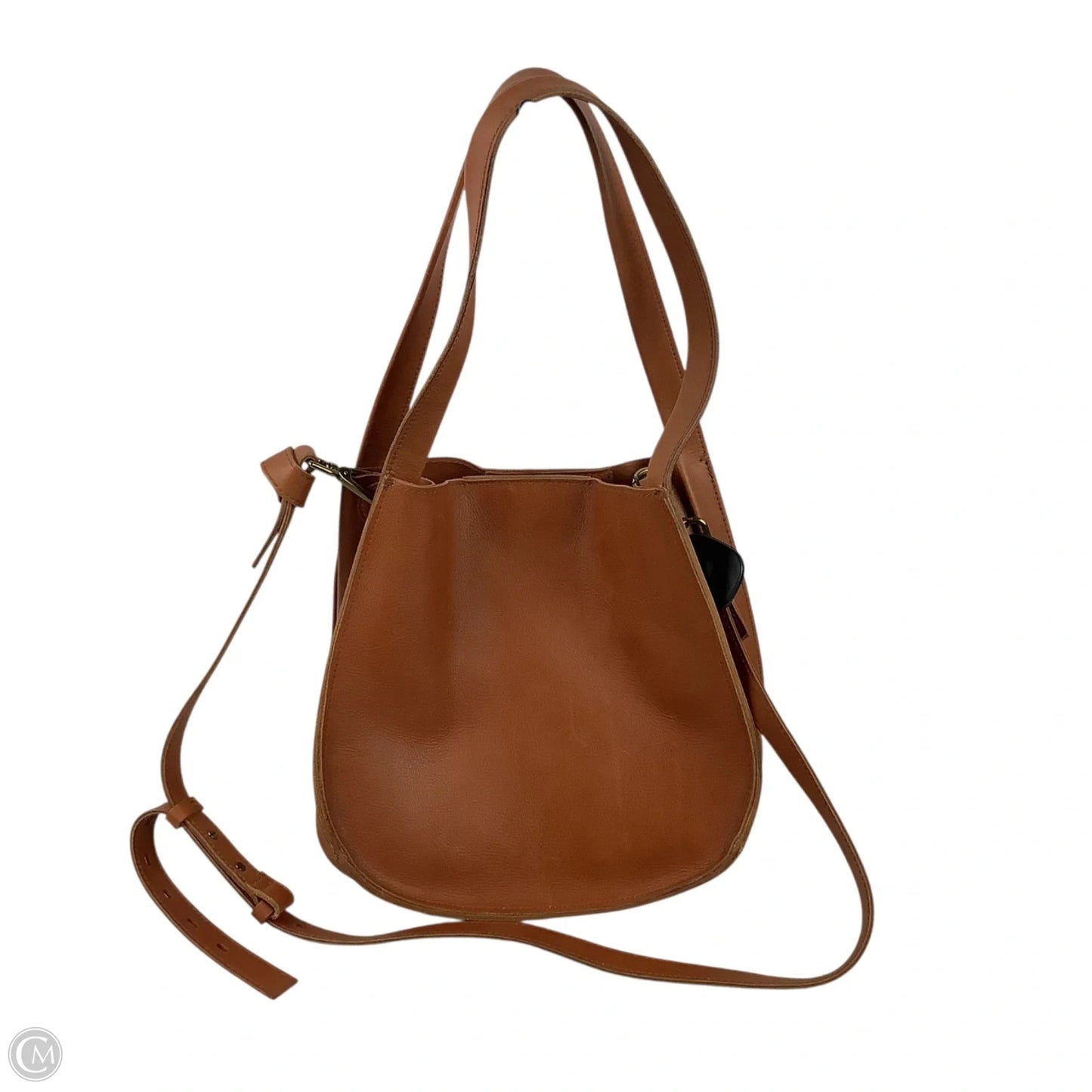 Handbag Leather By Madewell, Size: Medium