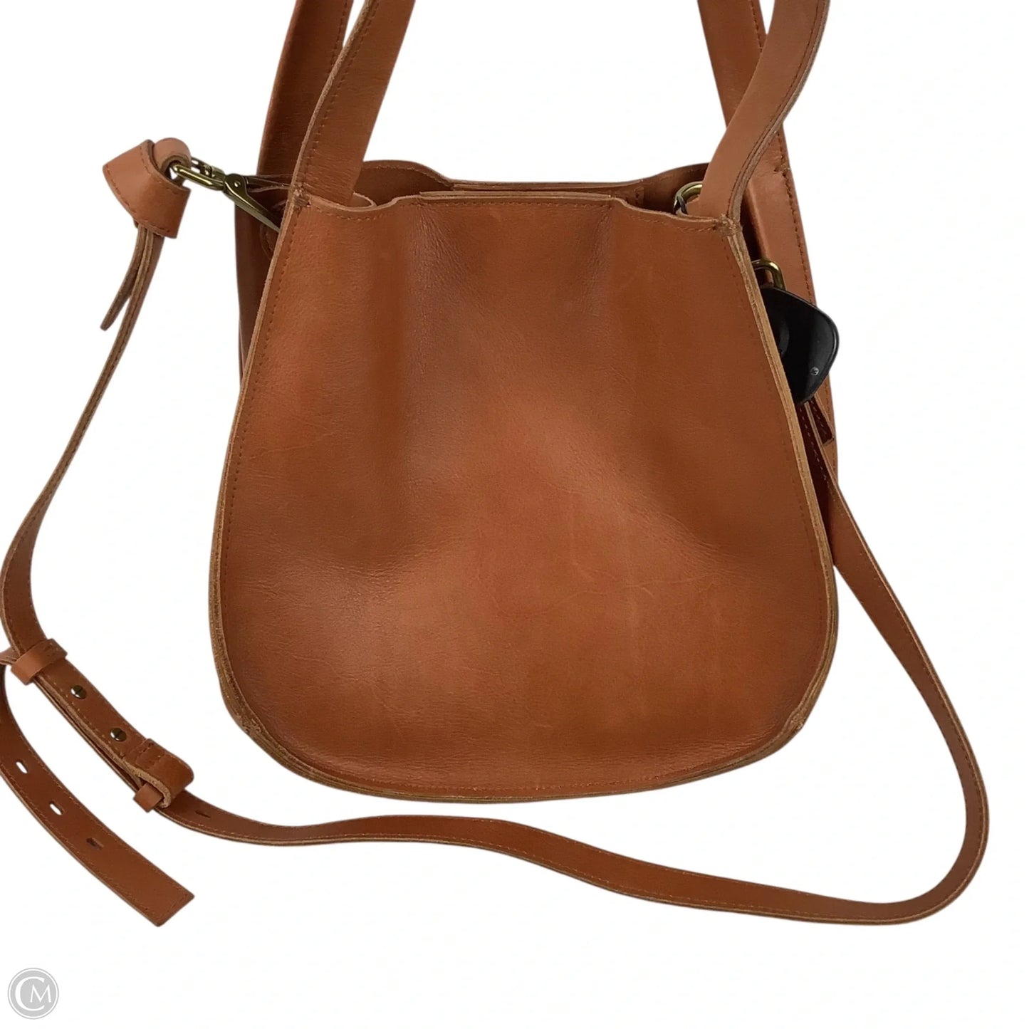 Handbag Leather By Madewell, Size: Medium