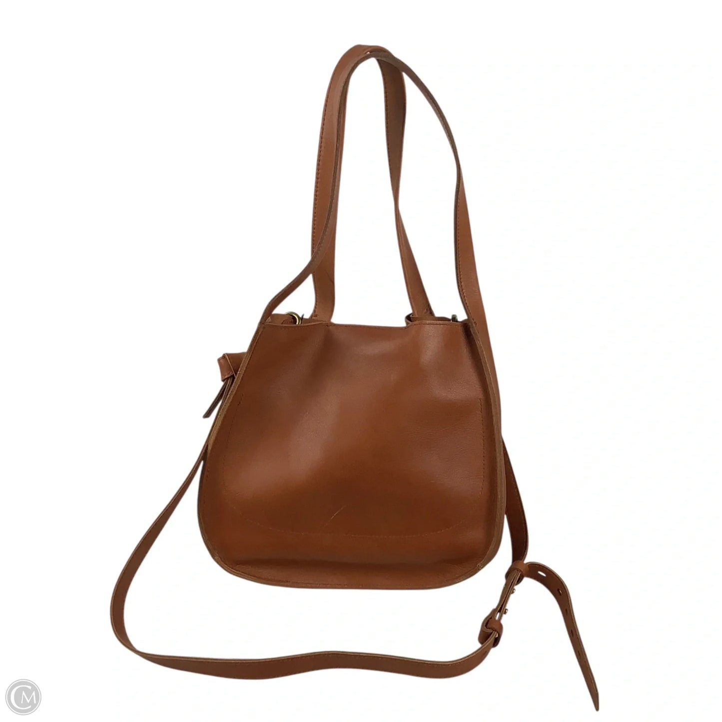 Handbag Leather By Madewell, Size: Medium