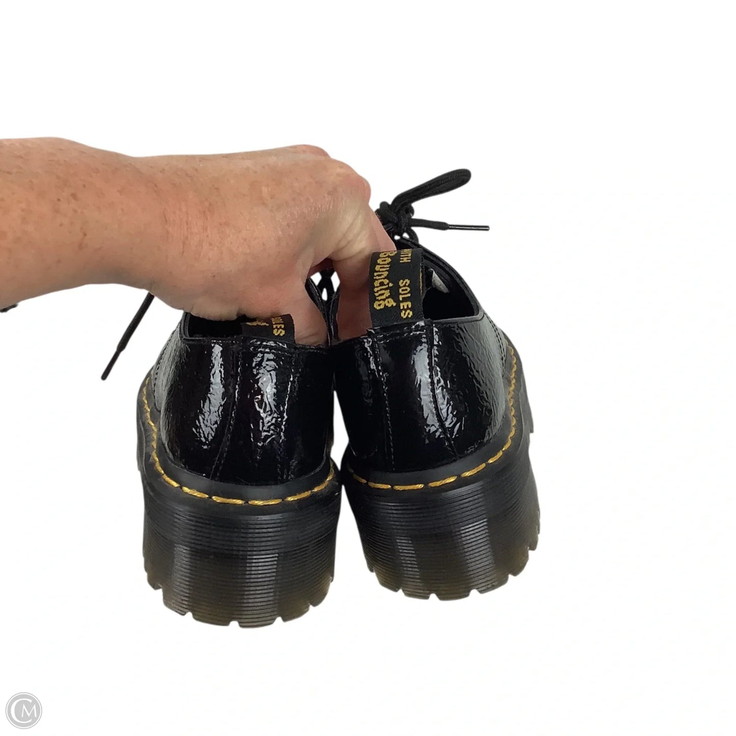 Shoes Heels Platform By Dr Martens In Black, Size: 5