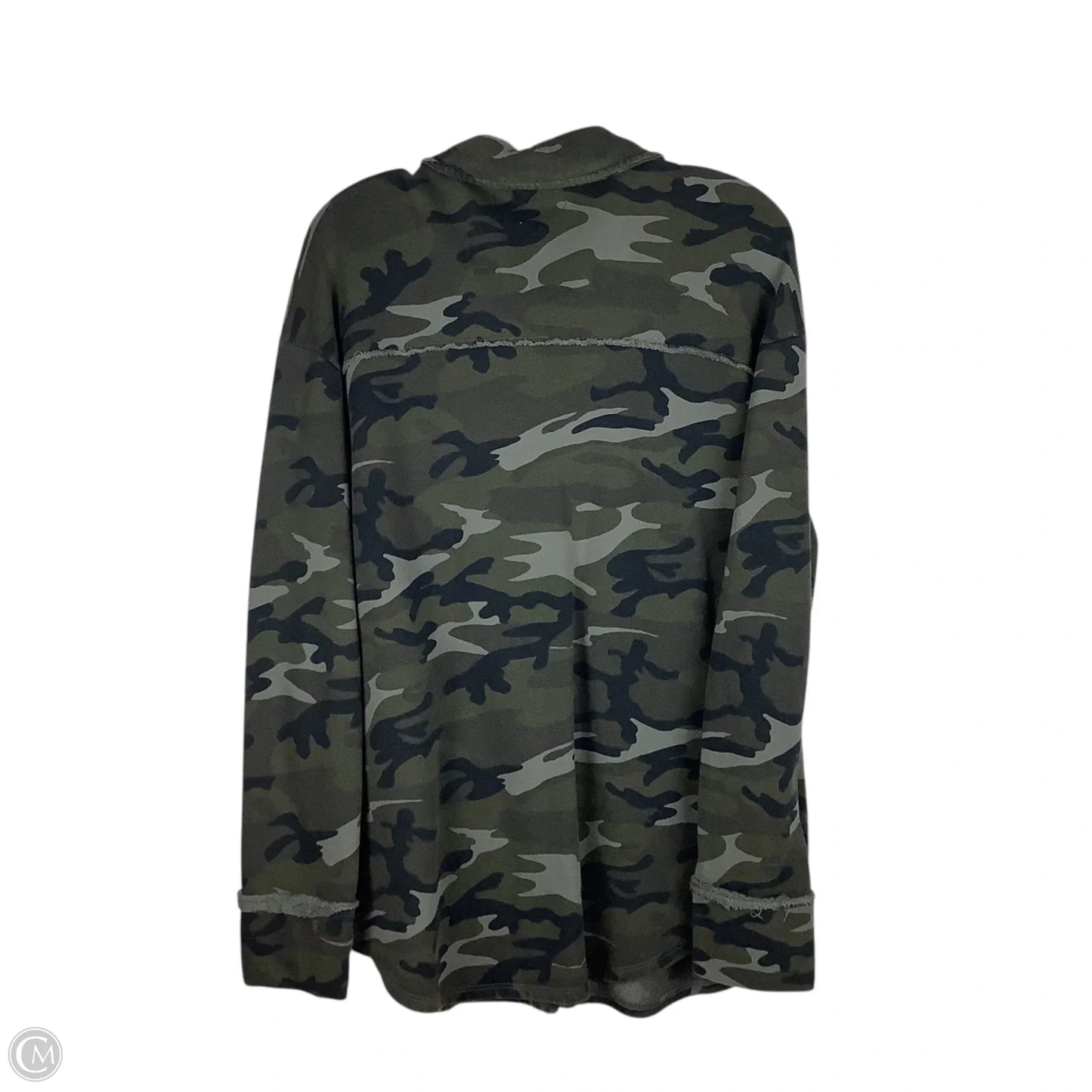 Jacket Shirt By T.la In Camouflage Print, Size: M