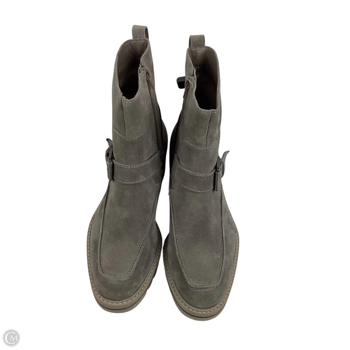 Boots Ankle Heels By Bernardo In Grey, Size: 8