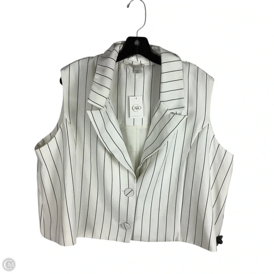 Vest Other By Cato In White, Size: 22/24