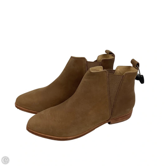 Boots Ankle Flats By Clothes Mentor In Brown, Size: 10