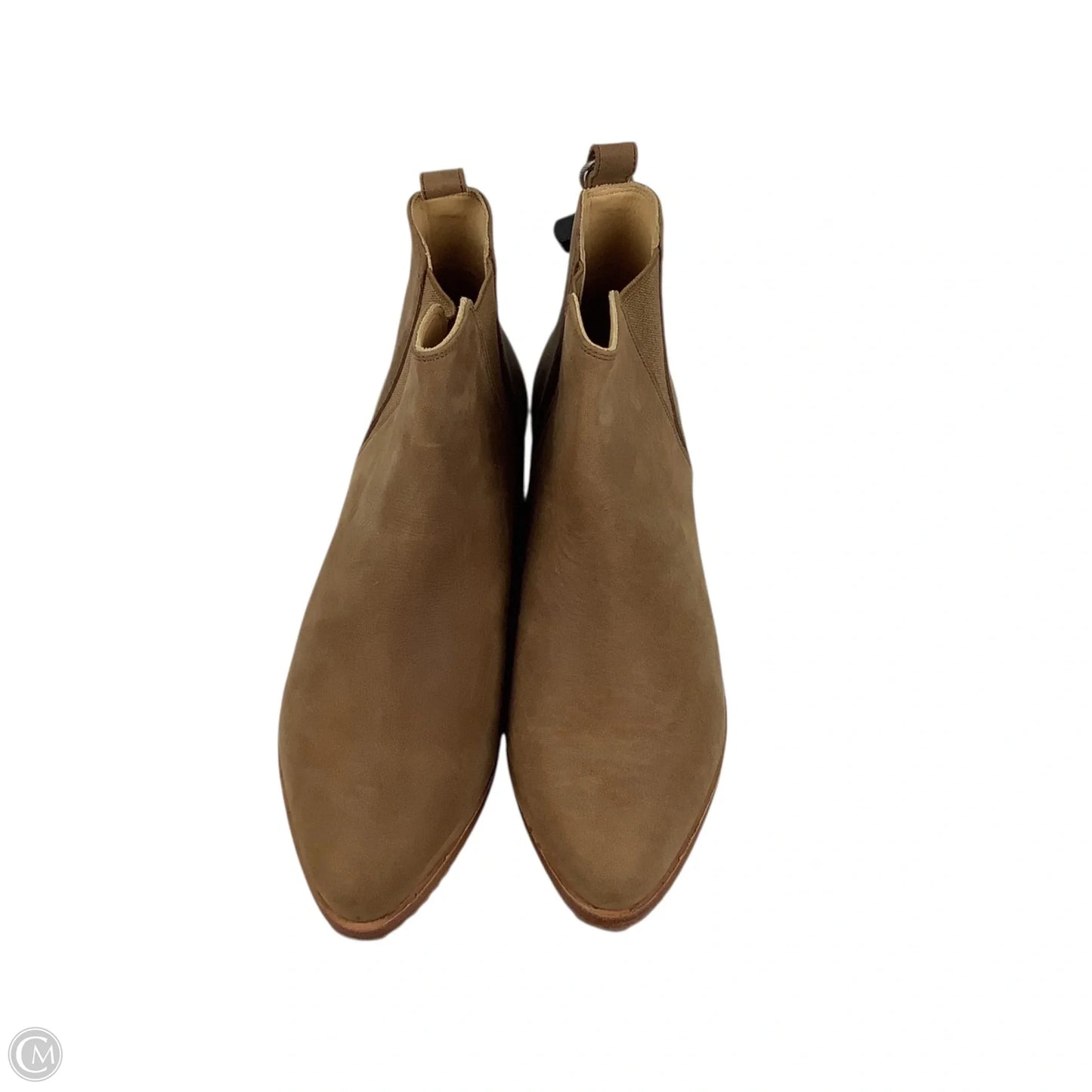 Boots Ankle Flats By Clothes Mentor In Brown, Size: 10