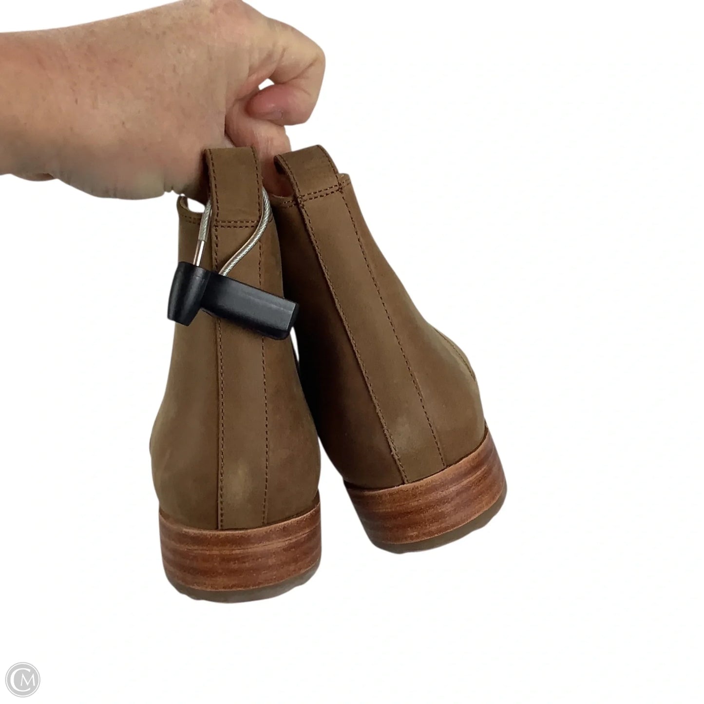 Boots Ankle Flats By Clothes Mentor In Brown, Size: 10