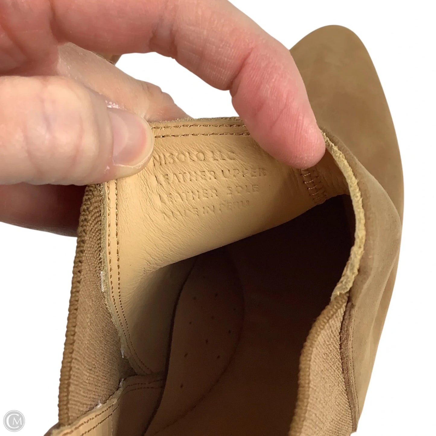 Boots Ankle Flats By Clothes Mentor In Brown, Size: 10